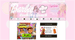 Desktop Screenshot of barbiecookingames.com